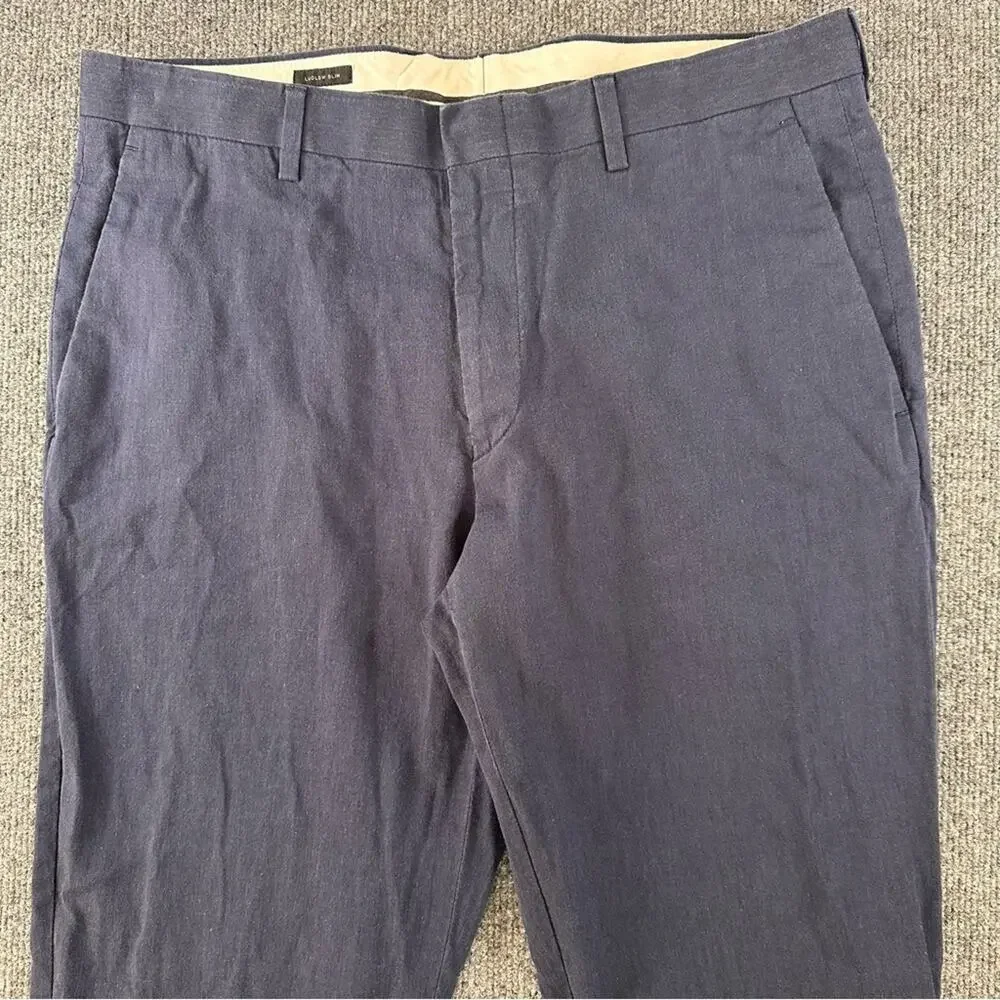 J. Crew Mens Ludlow Slim Dress Pants Somelos Portugal Stretch Cotton Chino 32x32